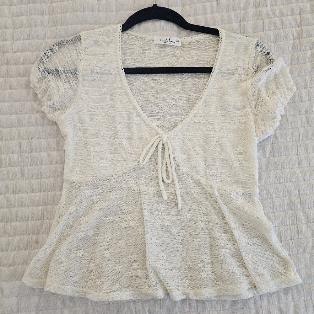 White Lace Blouse